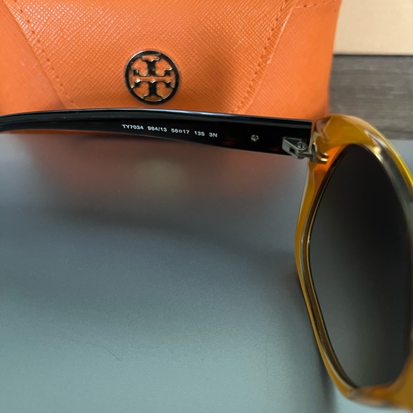 Tory Burch Dark Tortoise Sunglasses - Picture 9 of 10